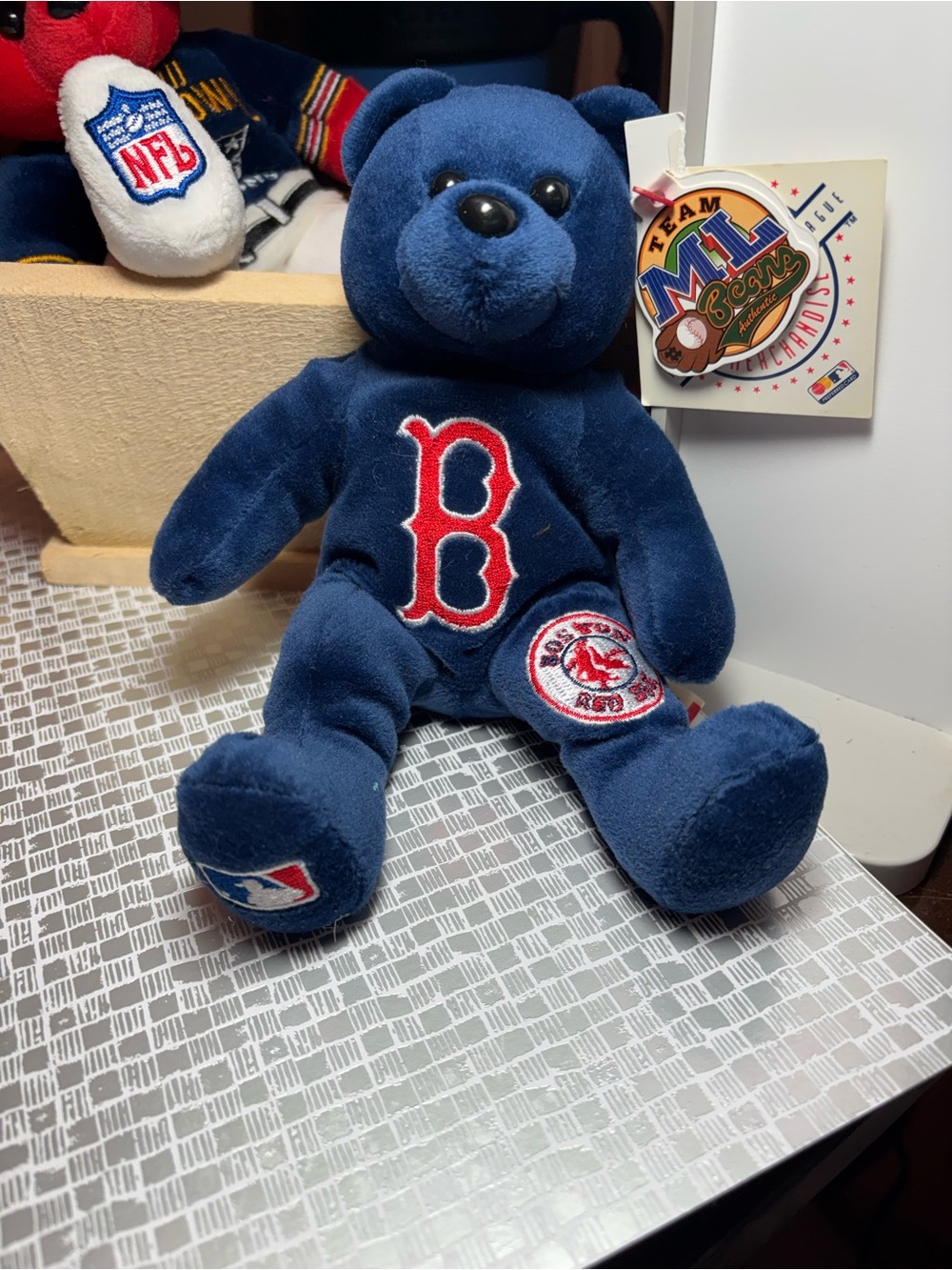 MLB Boston Red Sox Navy Plush Bear